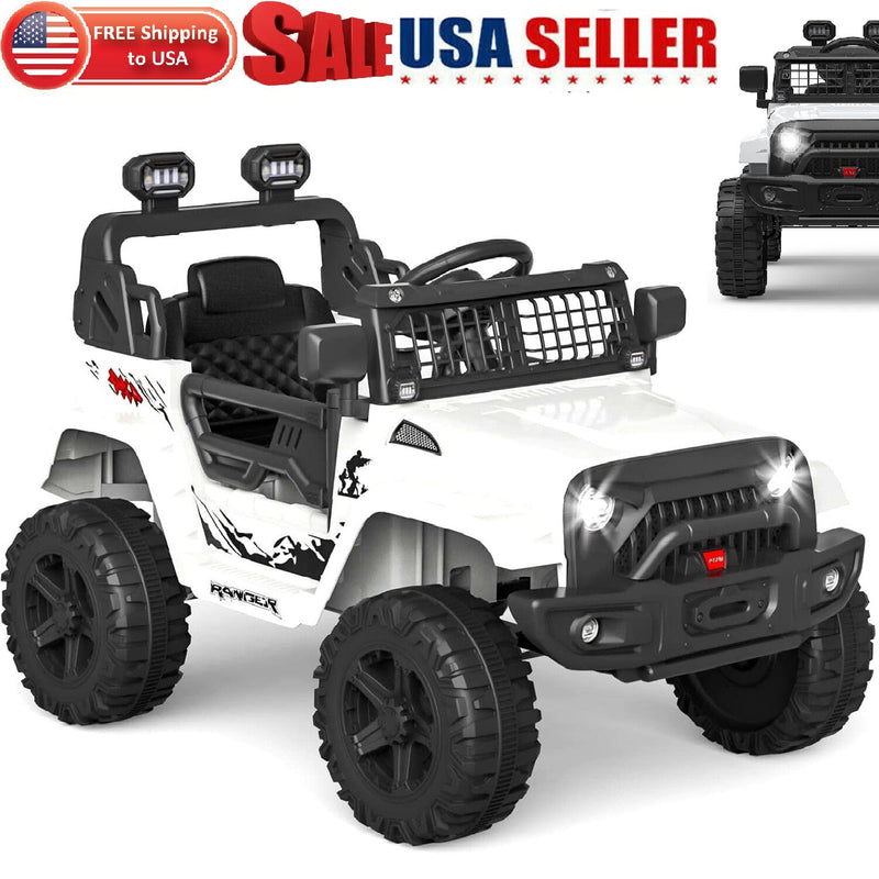 Electric Ride-On Truck with Bluetooth, 2 Speeds, and Remote Control