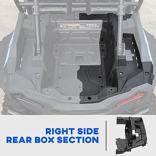 Right Side Rear Bed Storage Box for Polaris RZR XP 1000 Turbo 2014-2023
