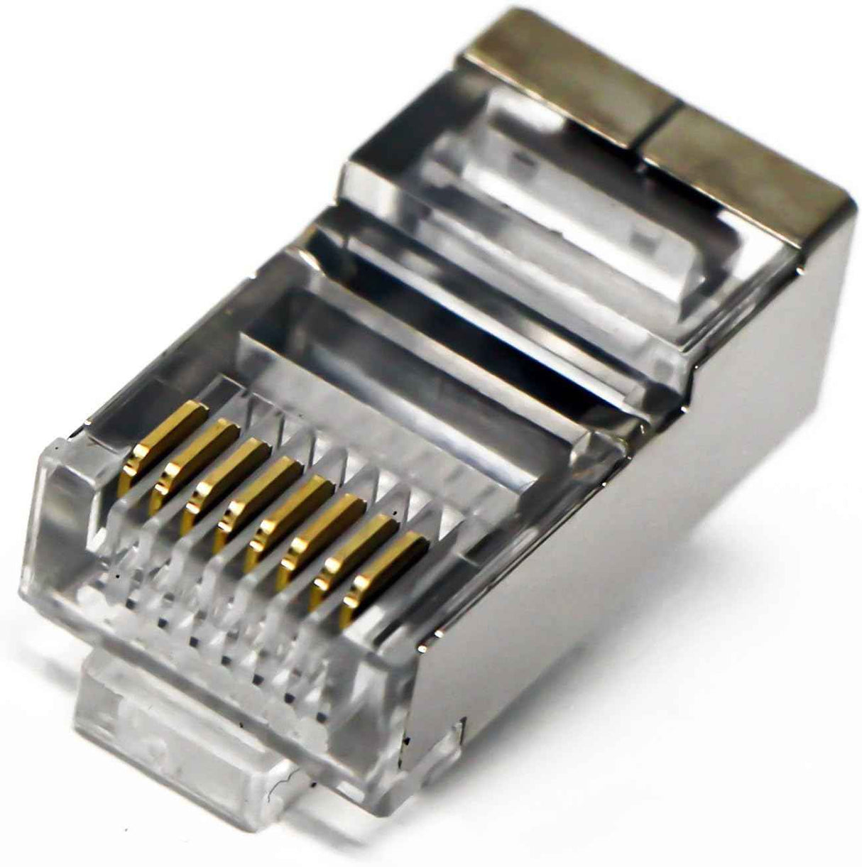 Shielded RJ45 CAT6/ CAT5 Crimp Connector (10pcs) TekShack