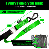 1.5" x 8' Cambuckle Tie-Down Straps (2-Pack)
