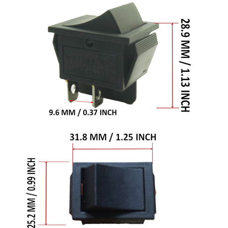Kids Electric Car Foot Pedal Rocker Switch with Accelerator and Reset Control