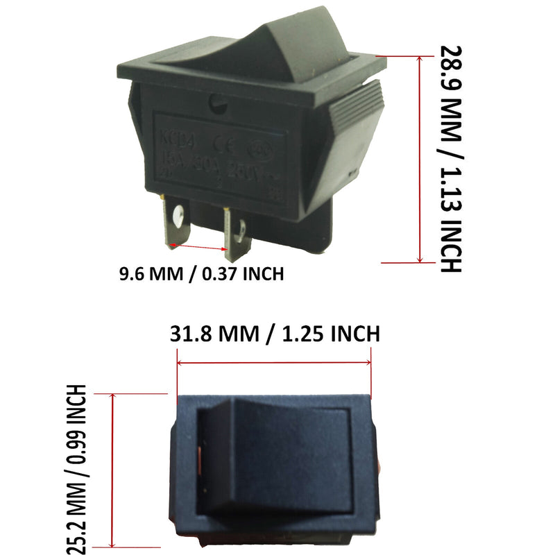 Kids Electric Car Foot Pedal Rocker Switch with Accelerator and Reset Control