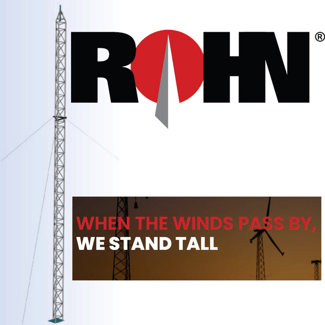 Rohn 70ft Bracketed Antenna Tower Kit TekShack