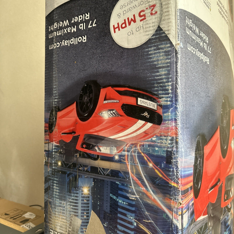 Kids Red Ride-On Ford Mustang Toy Car