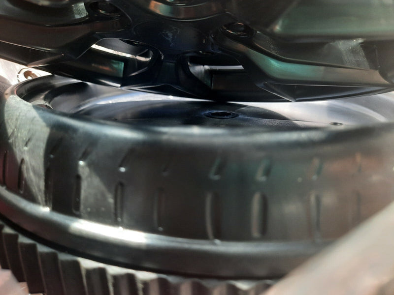 Mustang GT Convertible Rear Wheel with Protective Wheel Cover