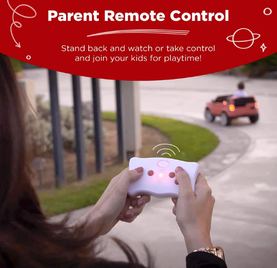 Rosa Electric Ride-On Car for Girls with Remote Control and Music - Rechargeable