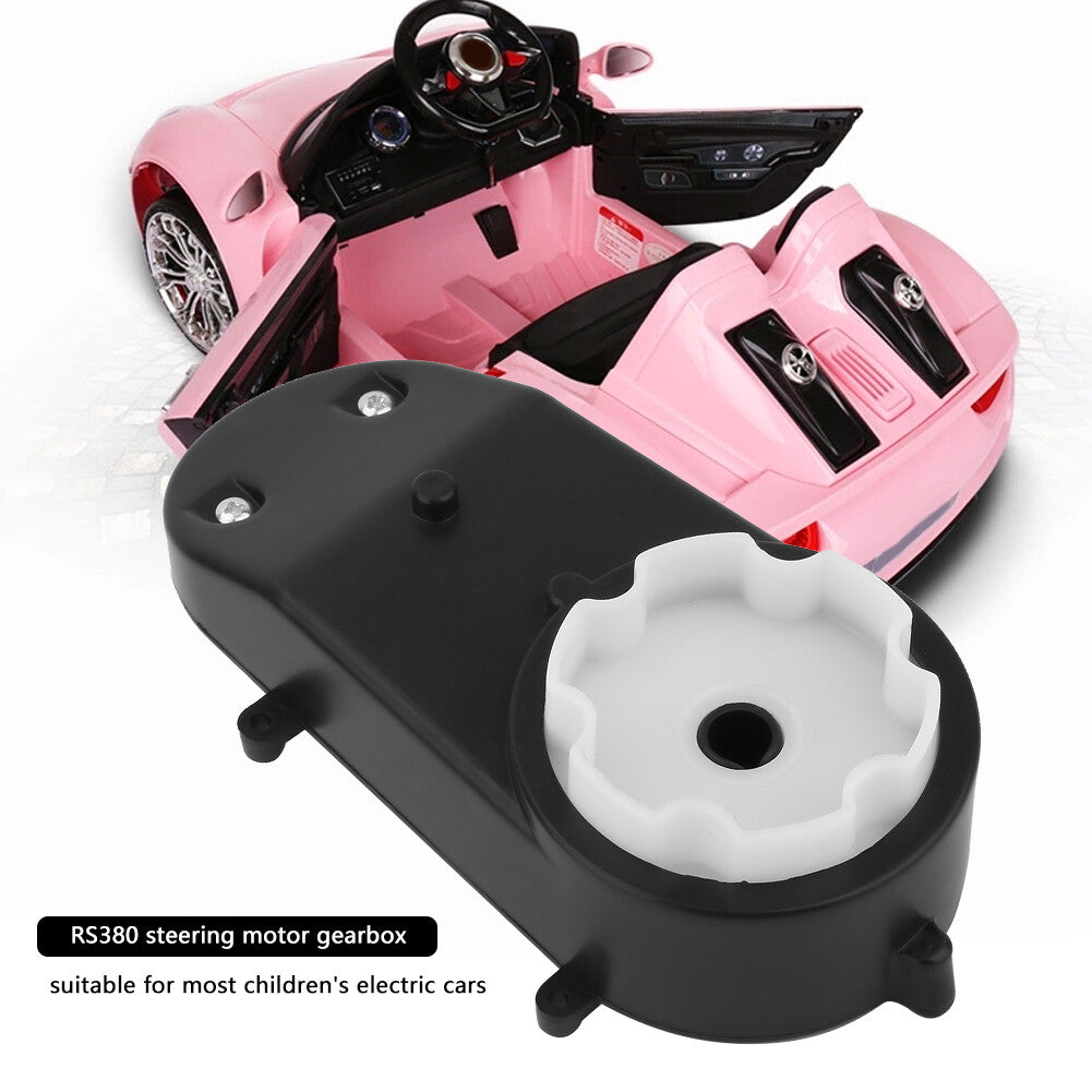 12V RS380 Electric Motor Gearbox 5600RPM with Steering Gear for Kids' Toy Car