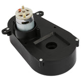 6V RS380 Electric Motor Gearbox with Steering Gear for Kids' Toy Cars