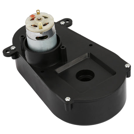 6V RS380 Electric Motor Gearbox with Steering Gear for Kids' Toy Cars