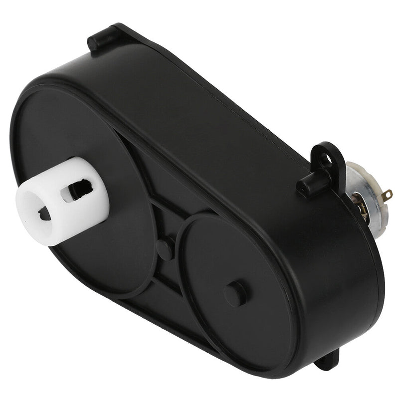 6V RS380 Electric Motor Gearbox with Steering Gear for Kids' Toy Cars