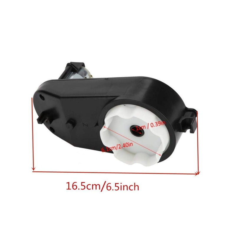 390 6V DC Motor with 18000 RPM Gearbox for Kids Ride-On Vehicles