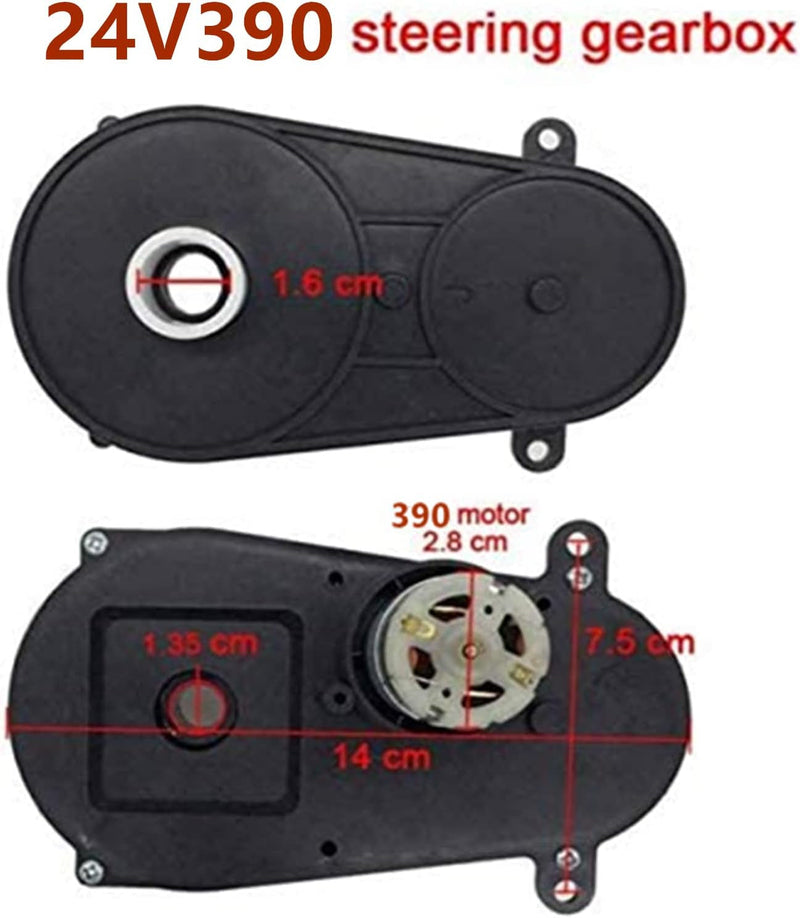 RS390 12V Electric Motor with Steering Gearbox for Kids' Toy Car 5600RPM