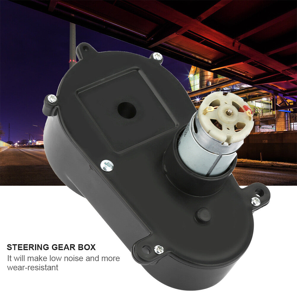 12V RS390 Electric Motor Gearbox with Steering Gear 5600RPM for Children's Toy Cars