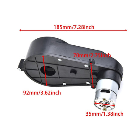 RS550 12V 30000RPM Motor with Gearbox for Kids Ride-On Cars