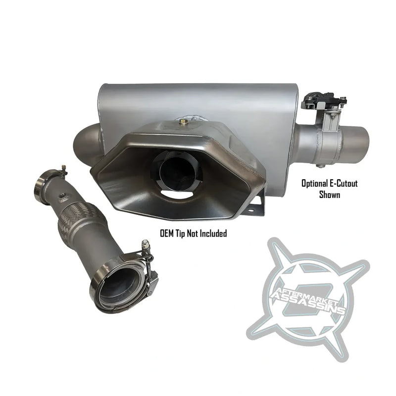 2024 Can Am Maverick R Full Exhaust with Center Exit & 3" Side Dump **3-5 day lead time**