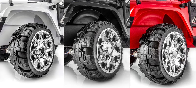 24 Volt 2 Seater 4x4 Electric Ride On Jeep Style Rubber Tires Fully Loaded Truck UTV ATV For Kids W/Magic Cars® Wireless Parental Control