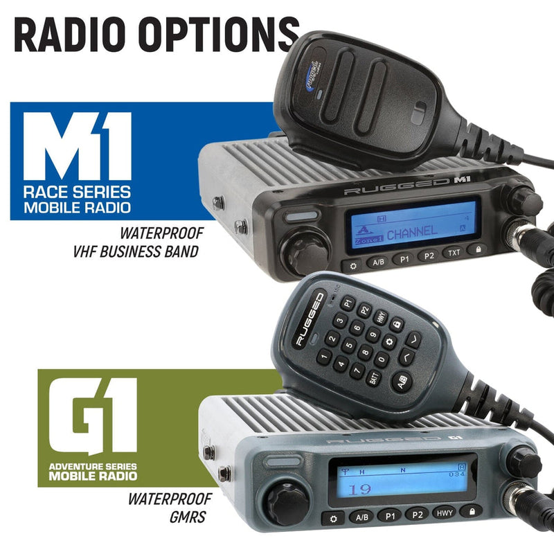 Rugged Radios Rugged Radios '16-'23 YXZ 1000R Communication Kit with Bluetooth and Radio
