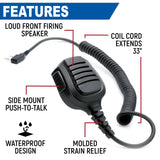 Rugged GMR2 PLUS - GMRS and FRS Two Way Handheld Radio with Hand Mic