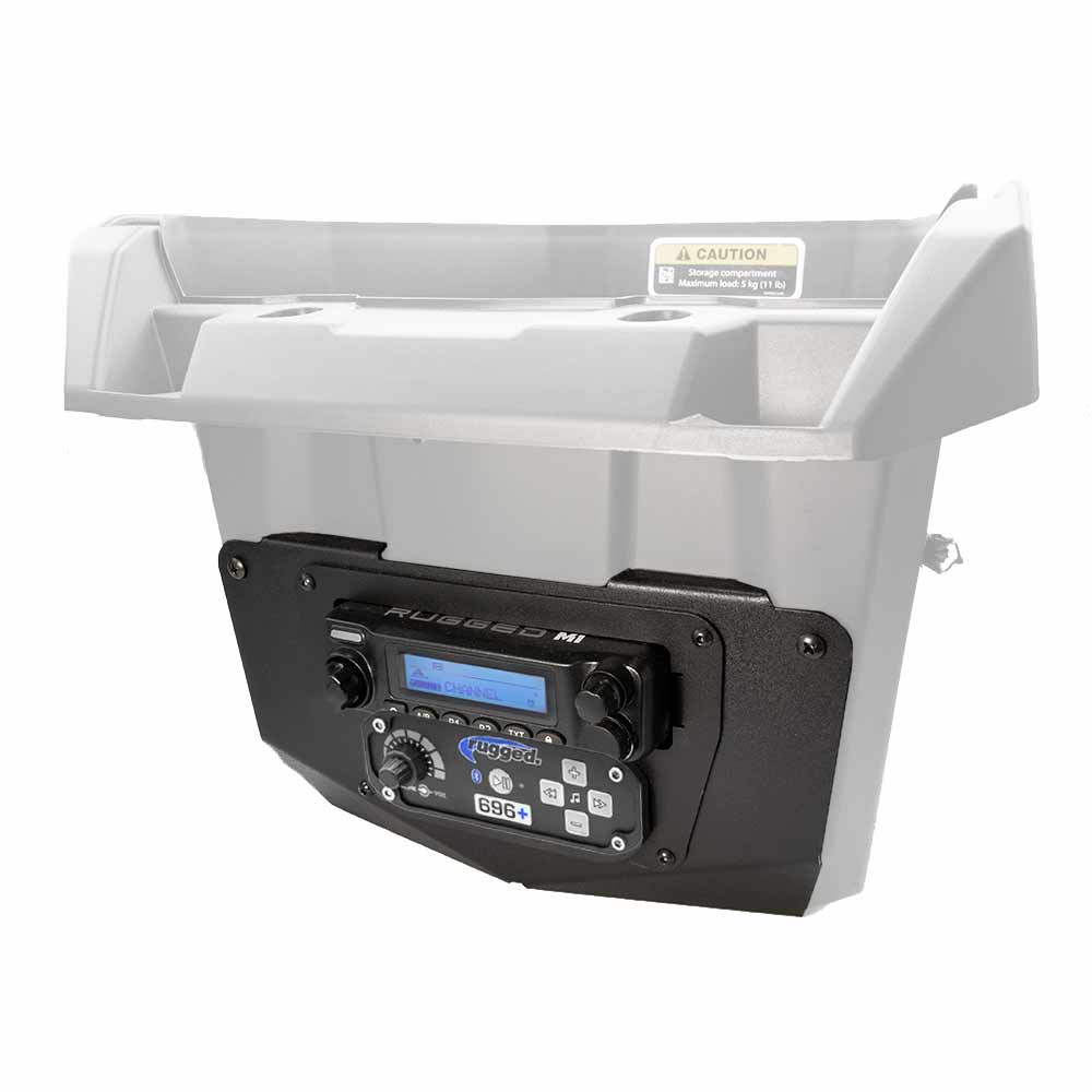 Can-Am Commander and Late Model Maverick Complete Communication Kit with Bluetooth Intercom and 2-Way Radio - Glove Box Mount