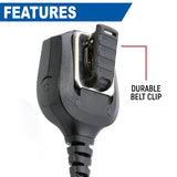 Waterproof Hand Speaker Mic and Mono Earbuds BUNDLE
