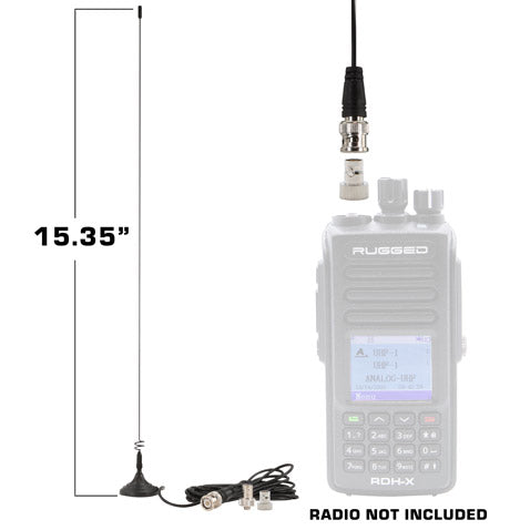 Antenna - Magnetic Mount for Rugged Dual Band Handheld Radios - CLEARANCE