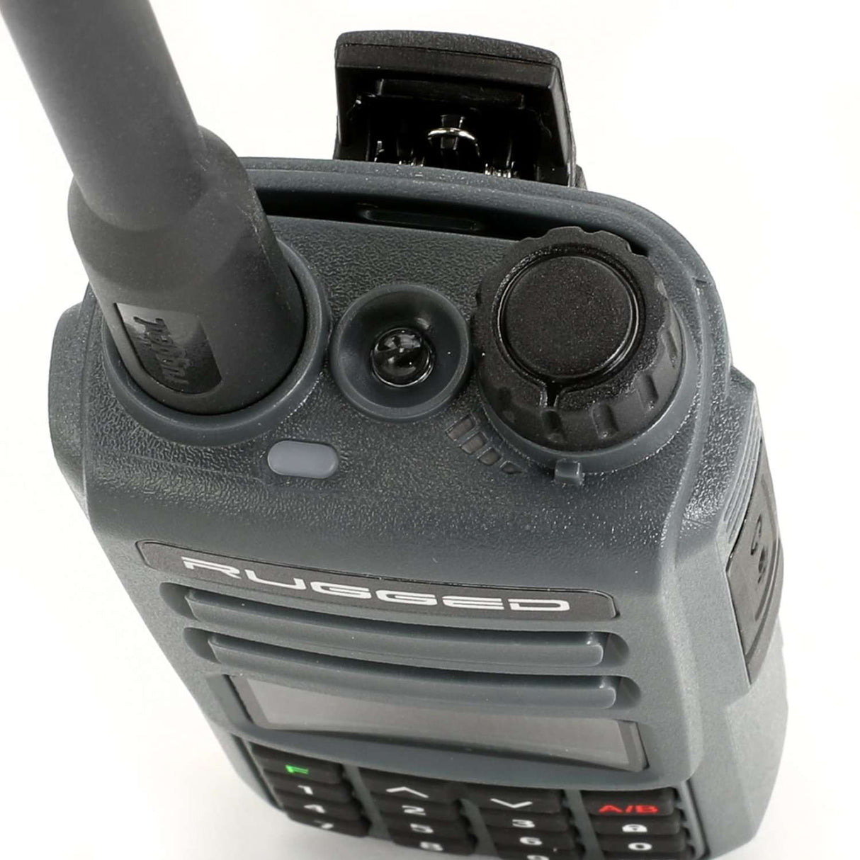 Rugged GMR2 PLUS - GMRS and FRS Two Way Handheld Radio with Mount and Intercom Cable