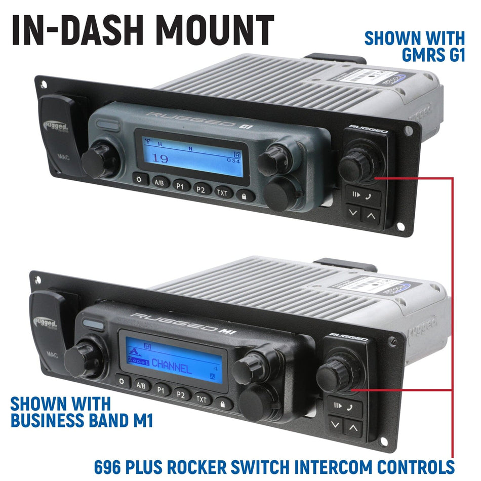 Rugged Radios RMAX Communication Kit with Rocker Switch Bluetooth and Radio