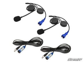 Rugged Radios Wired/STX Stereo Helmet Kit with Alpha Audio Speakers