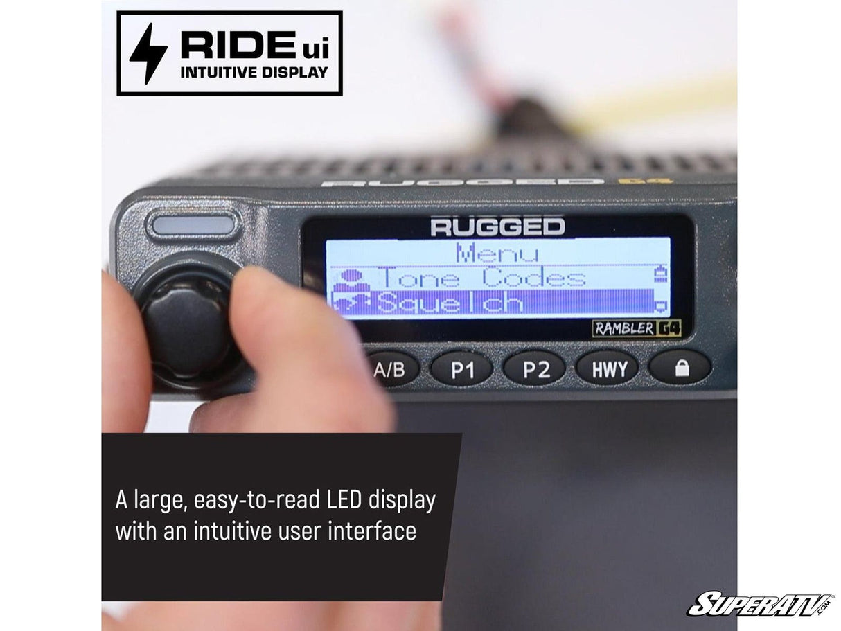 Rugged Radios Rambler G4 GMRS Mobile Radio Kit with Antenna