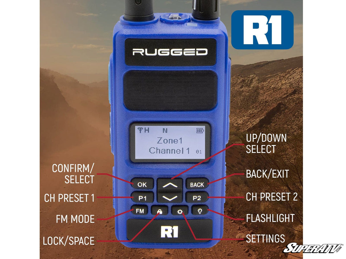 Rugged Radios Rugged R1 Business Band Two-Way Handheld Radio