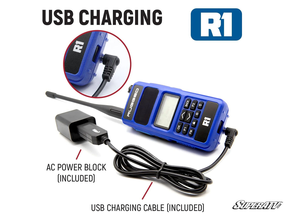 Rugged Radios Rugged R1 Business Band Two-Way Handheld Radio