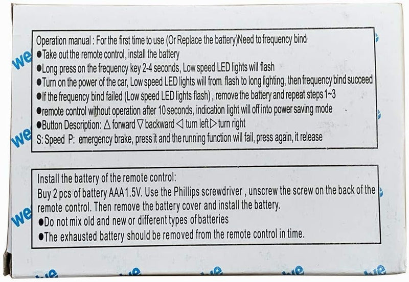 12V Kids Electric Ride-On Car with 2.4G Bluetooth Remote Control and Receiver