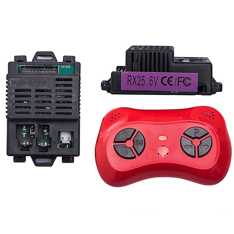 RX25 6V Kids Electric Ride-On Car with 2.4G Bluetooth Remote Control and Receiver