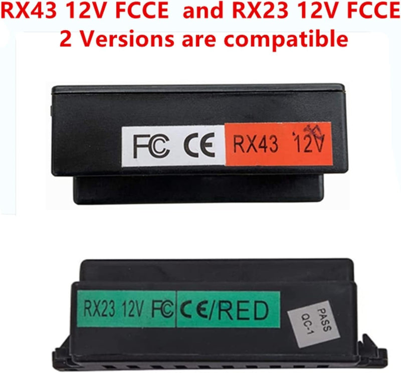 12V Kids Ride-On Car Remote Control and Receiver Replacement Kit for RX43 and RX23 Models
