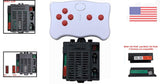 12V Replacement Remote Control with 2.4G Wireless Connectivity for Kids' Cars RX43 RX23