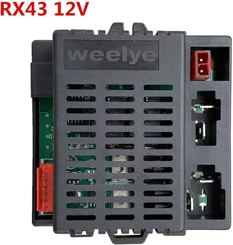 12V Replacement Remote Control with 2.4G Wireless Connectivity for Kids' Cars RX43 RX23