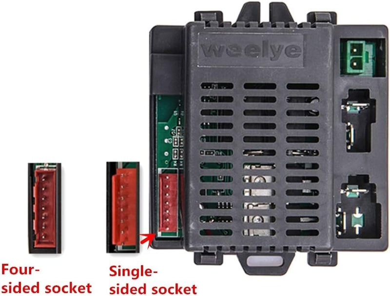 12V Replacement Remote Control with 2.4G Wireless Connectivity for Kids' Cars RX43 RX23