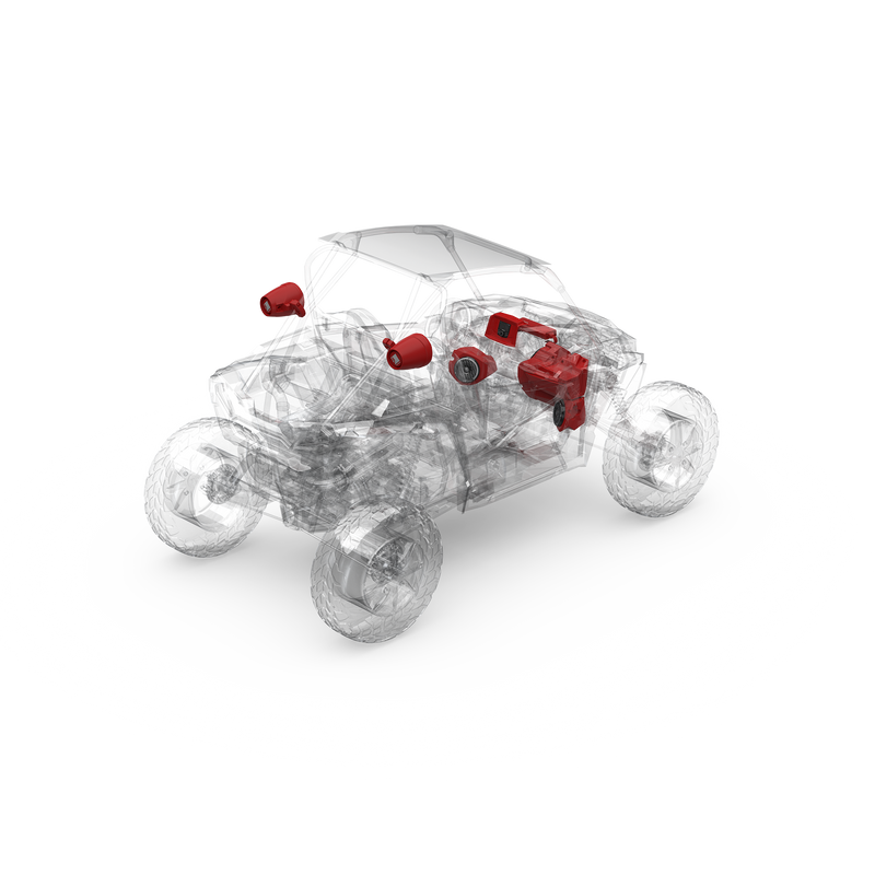 2014+ RZR Rockford Fosgate Audio Kit Color Optix Gen3 (Stage 5)