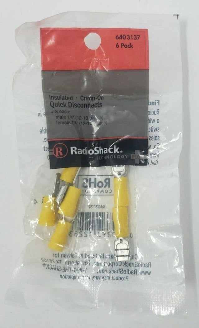 Insulated Crimp on Quick Disconnects 640-3137 TekShack