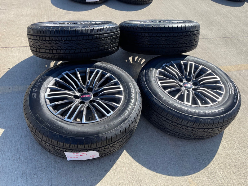20" GMC Sierra Yukon Chevy Silverado OEM wheels rims 2024 2025 2026 CONTINENTAL Texas Truck Tire