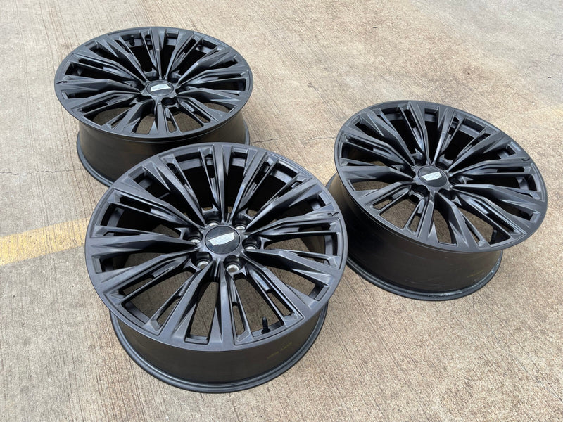 22" Cadillac Escalade V V600 Platinum OEM ORIGINAL wheel rim 2023 2024 2025 NEW Texas Truck Tire