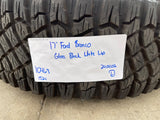 17" Ford Bronco HERITAGE Edition wheels rims white GOODYEAR 35" DISCOUNTED Texas Truck Tire