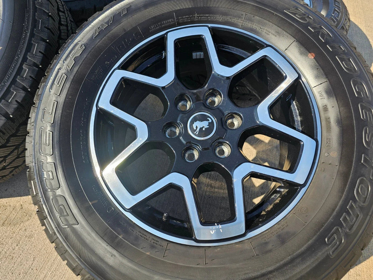 18" Ford Ranger Bronco wheels rims tires black 95213 tires 2023 2024 2025 NEW Texas Truck Tire
