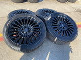 22" Lincoln Navigator OEM rims wheels 10179 Black Label tires PIRELLI NEW Texas Truck Tire