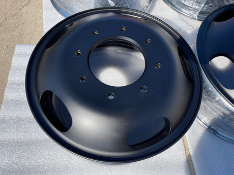 17" Ford F-350 Dually OEM 3618 3619 black rims wheels NEW Texas Truck Tire
