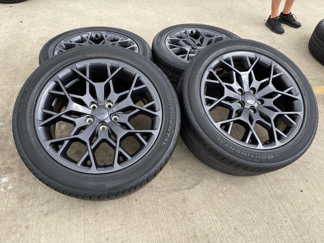 21" Jeep Grand Cherokee L OEM wheels rims 9291 Durango 2024 2025 2026 NEW Texas Truck Tire