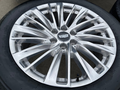 22" Cadillac Escalade Platinum OEM wheels rims tires 2024 2025 2026 NEW Texas Truck Tire