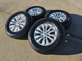 18" Nissan Titan Armada PRO-4X OEM 62737 wheels rims FALKEN A/T3 tires NEW Texas Truck Tire