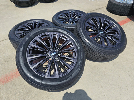 22" Cadillac Escalade V V600 Platinum OEM ORIGINAL rims 2025 2026 NEW Texas Truck Tire