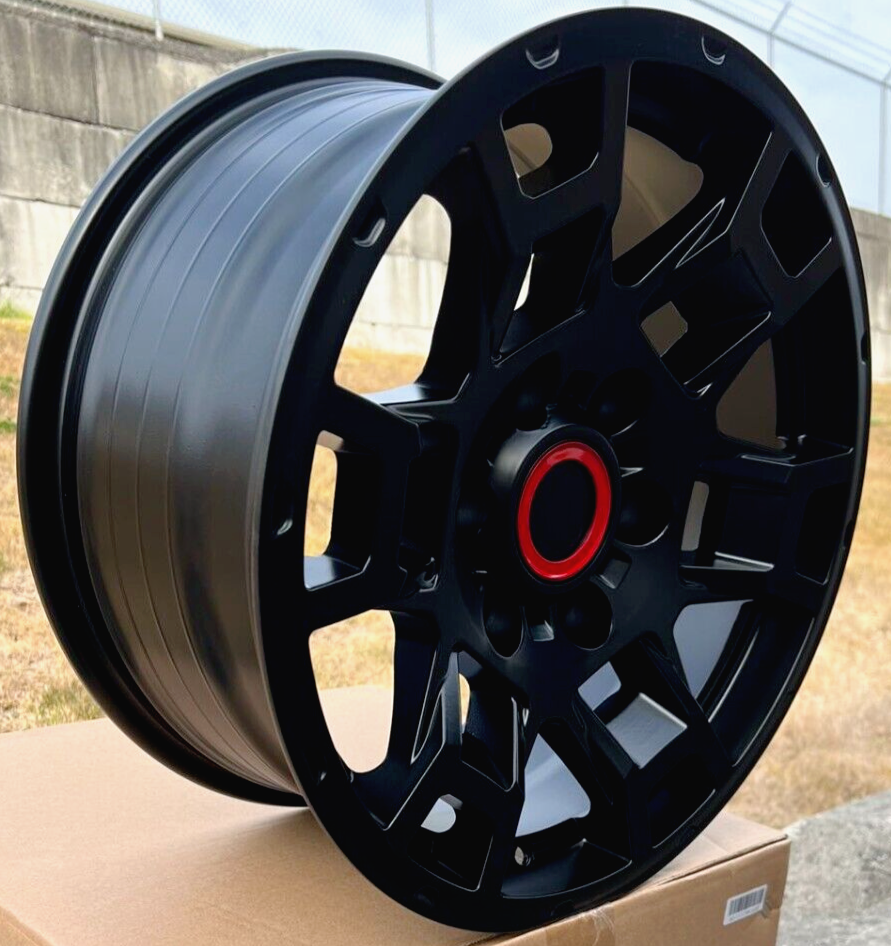 Toyota TRD Style Wheels 17 x 9 Auto Rims 4pcs  Matte Black